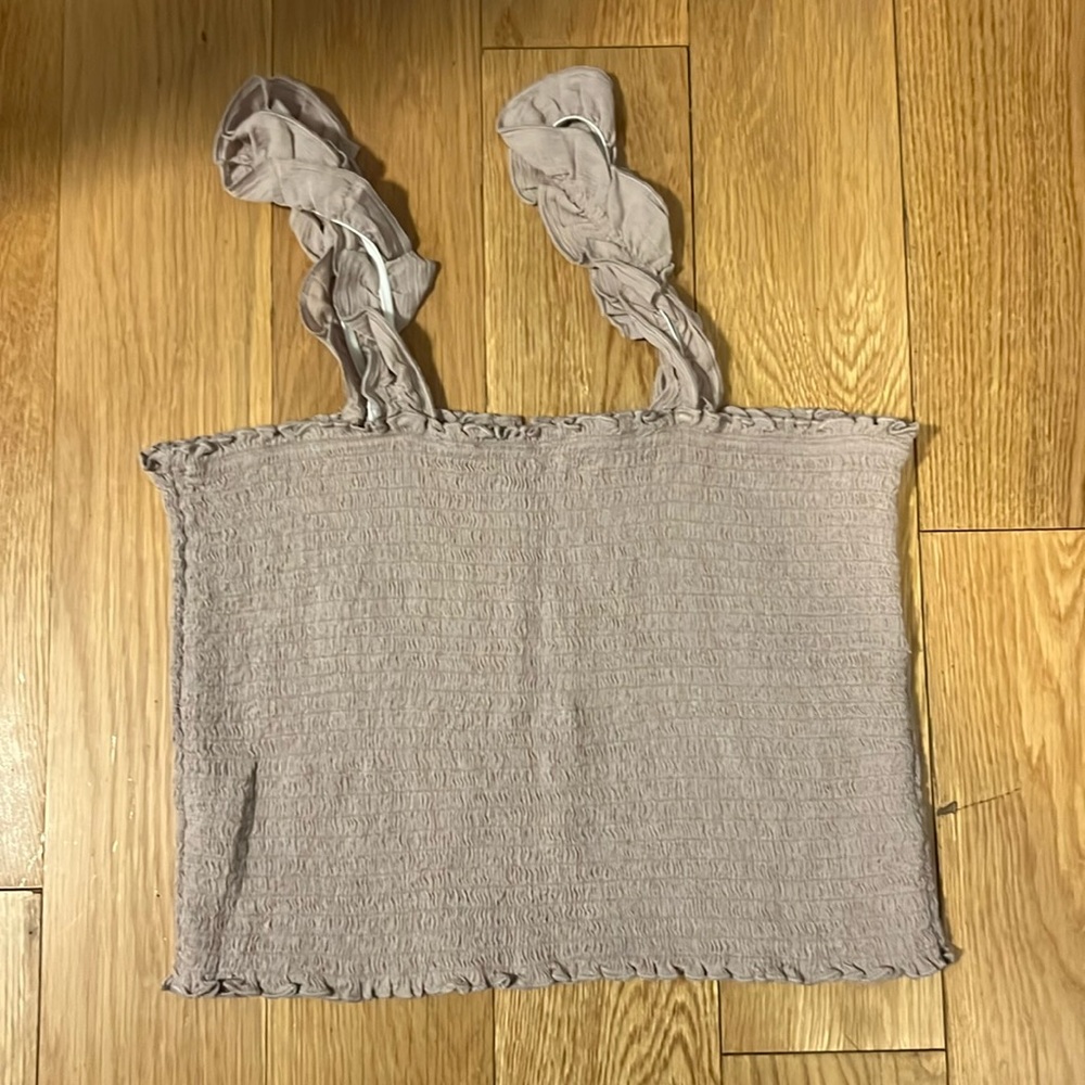 NWT ruffle strap tank